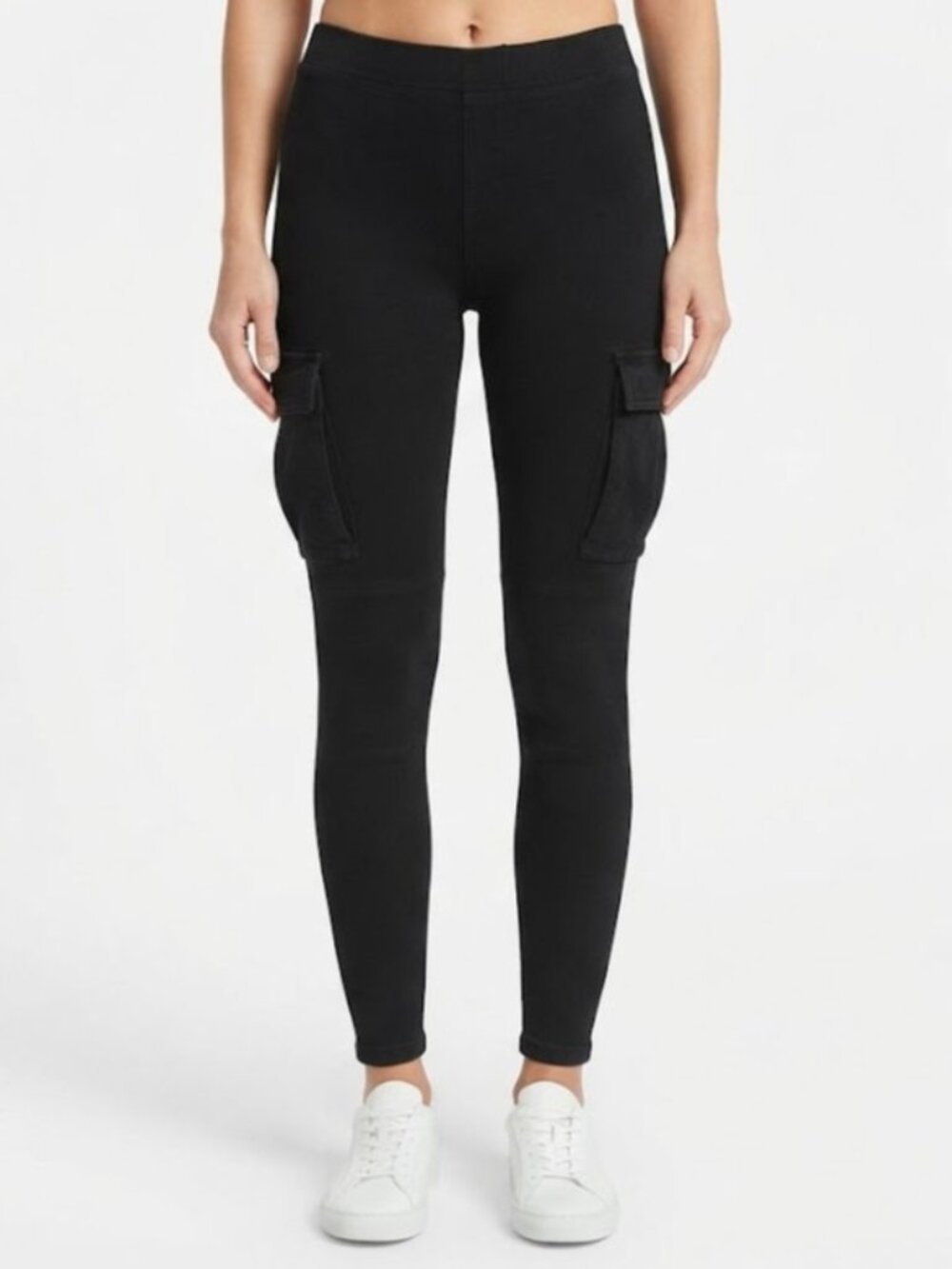 TNA Black Leggings with Side Utility Pockets